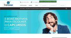 Desktop Screenshot of capcursos.com.br